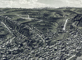 1889 Panoramic Map of Dubuque Iowa