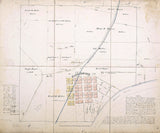 1875 Town Map of Hardinsburg Washington County Indiana
