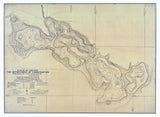 1922 Map of Barbee Lakes Kosciusko County Indiana