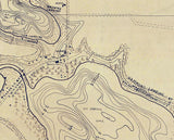 1922 Map of Barbee Lakes Kosciusko County Indiana