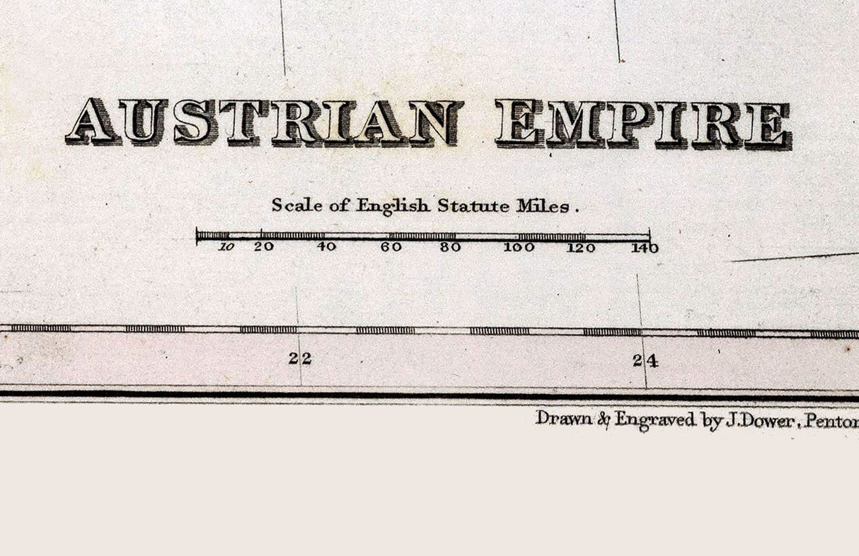 1832 Map of Austrian Empire