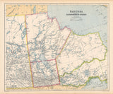 1910 Map of Manitoba Canada
