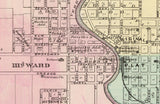1878 Town Map of Berlin Green Lake County Wisconsin