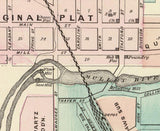 1878 Town Map of Plymouth Sheboygan County Wisconsin