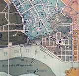 1888 Map of Kiev Ukraine