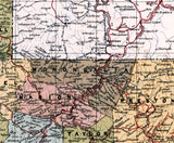 1917 Map of West Virginia Railroads