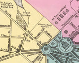 1873 Town Map of Annapolis Maryland