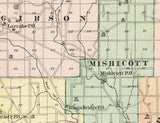 1878 Map of Manitowoc County Wisconsin