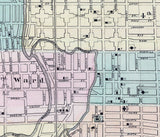 1878 Town Map of Fond Du Lac Wisconsin