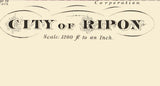 1878 Town Map of Ripon Wisconsin
