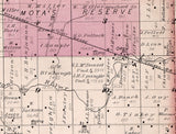 1879 Map of Harrison Township Kosciusko County Indiana