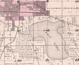 1879 Map of Wayne Township Kosciusko County Indiana