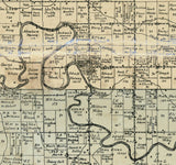 1903 Farm Line Map of Huntington County Indiana