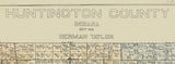 1903 Farm Line Map of Huntington County Indiana