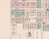 1879 Town Map of Pierceton Kosciusko County Indiana