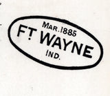 1885 Town Map of Fort Wayne Allen County Indiana