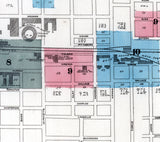 1885 Town Map of Fort Wayne Allen County Indiana