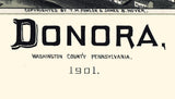 1901 Map of Donora Pennsylvania