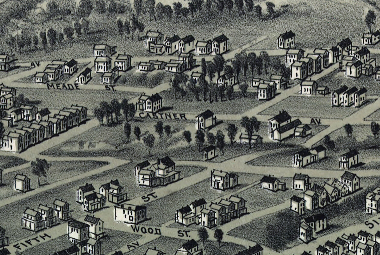 1901 Map of Donora Pennsylvania