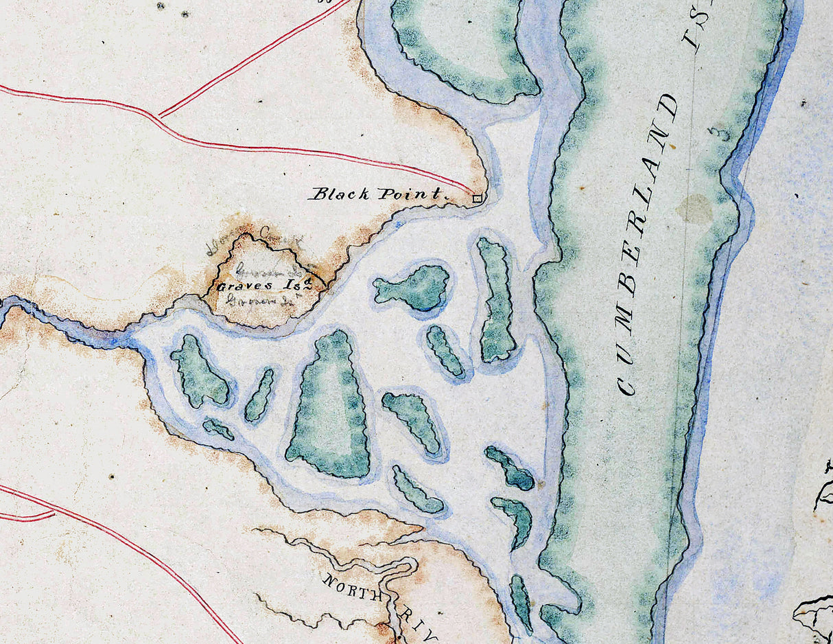 1869 Map of Camden County Georgia