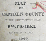 1869 Map of Camden County Georgia