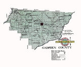 1914 Map of Gadsden County Florida
