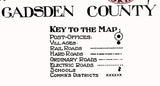 1914 Map of Gadsden County Florida