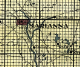 1914 Map of Jackson County Florida