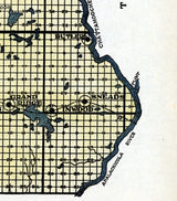 1914 Map of Jackson County Florida