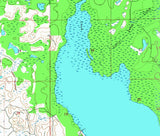 1969 Map of Lake Panasoffkee Florida