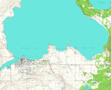 1966 Map of Flathead Lake Montana