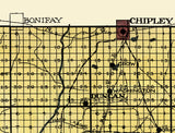 1914 Map of Washington County Florida