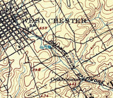 1900 Map of West Chester Pennsylvania