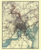 1900 Map of Wilmington Delaware