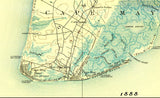 1888 Map of Cape May New Jersey
