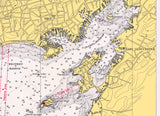 1938 Nautical Map of Gloucester Harbor and Annisquam River Massachusetts