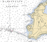 2010 Nautical Map of Gloucester Harbor and Annisquam River Massachusetts