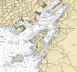 2010 Nautical Map of Gloucester Harbor and Annisquam River Massachusetts