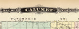 1878 Map of Calumet County Wisconsin