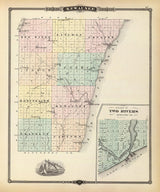 1878 Map of Kewaunee County Wisconsin