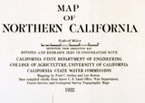 1922 Map of Northern California