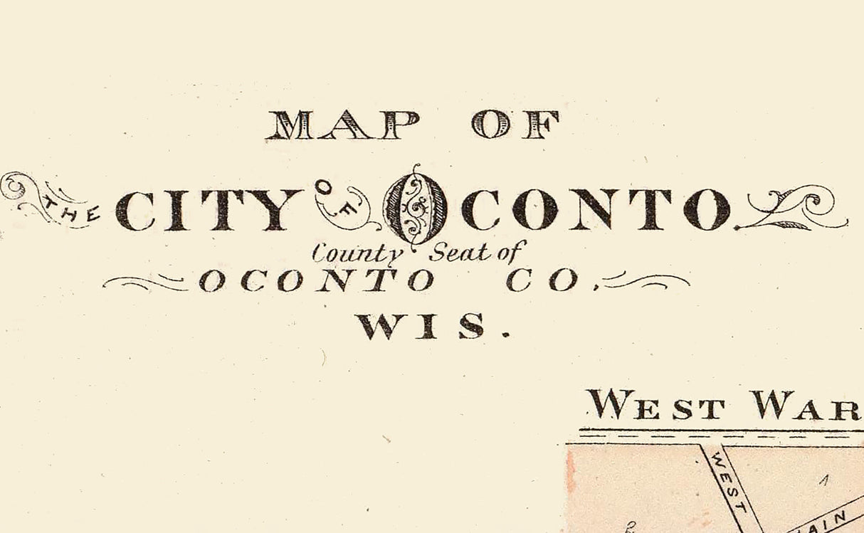 1878 Town Map of Conto Wisconsin