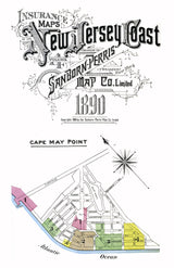 1890 Town Map of Cape May Point New Jersey