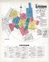 1923 Town Map of Glassboro New Jersey