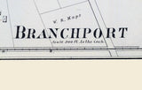 1878 Map of Branchport New Jersey