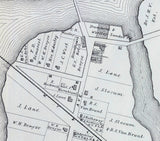 1878 Map of Branchport New Jersey