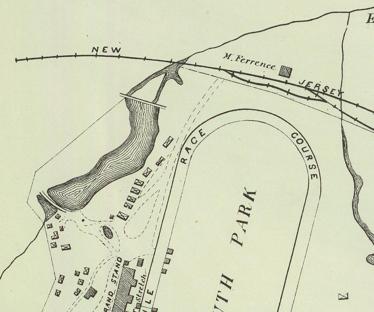 1878 Map of Oceanport New Jersey