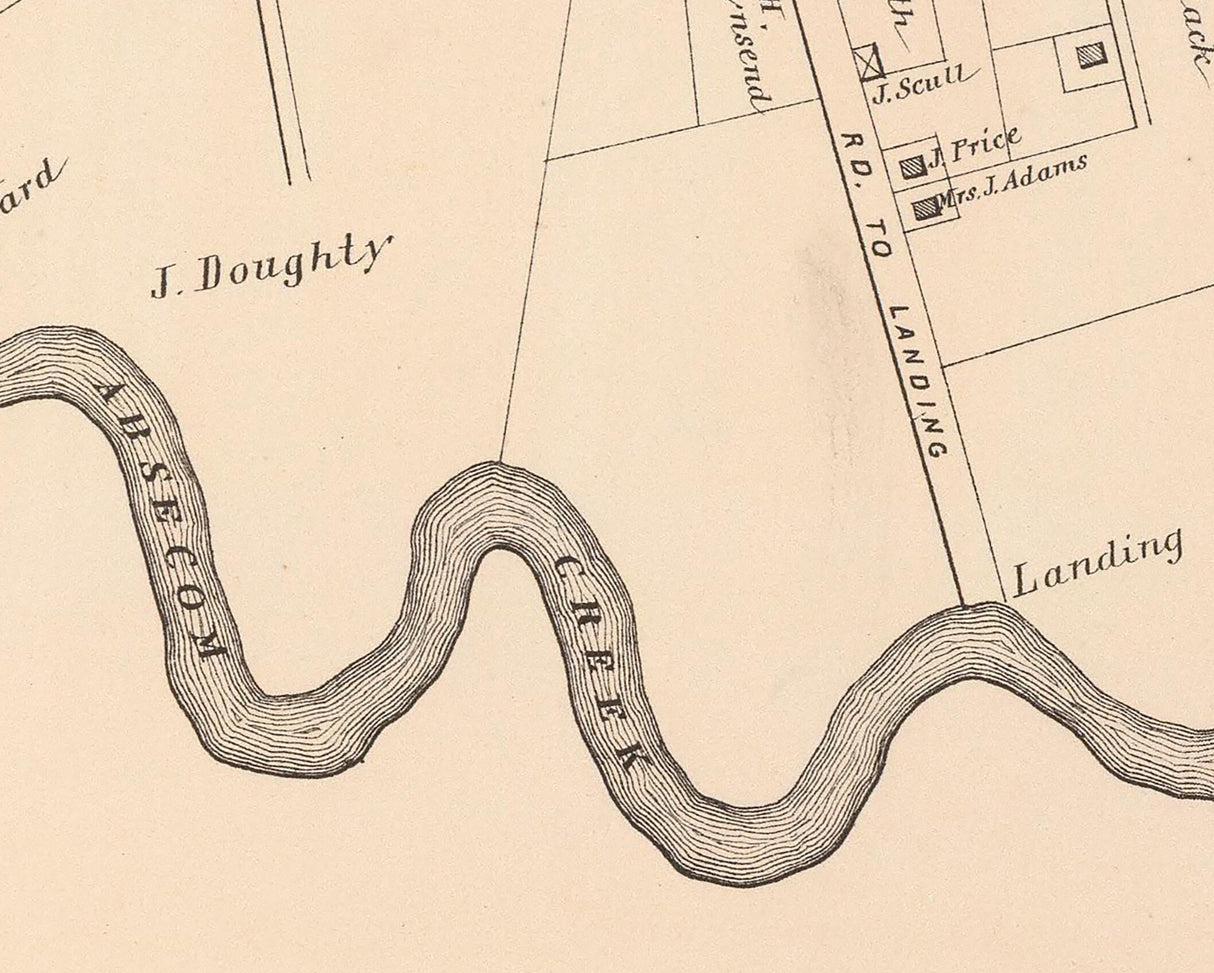1878 Map of Absecon New Jersey