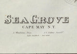 1878 Map of Cape May City and Sea Grove New Jersey