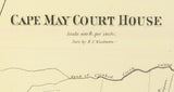 1878 Map of Cape May Court House New Jersey